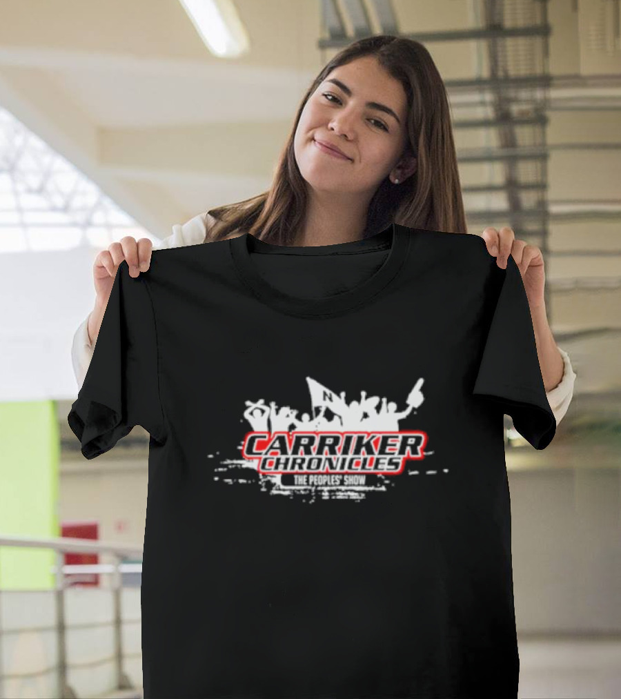 Carriker Chronicles The People's Show Crowd Silhouette With Red Highlights T-Shirt