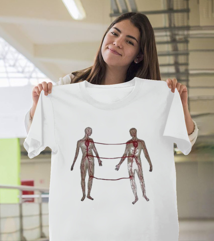 Marcos Alvarado Vascular Diagram Connected Figures T-Shirt