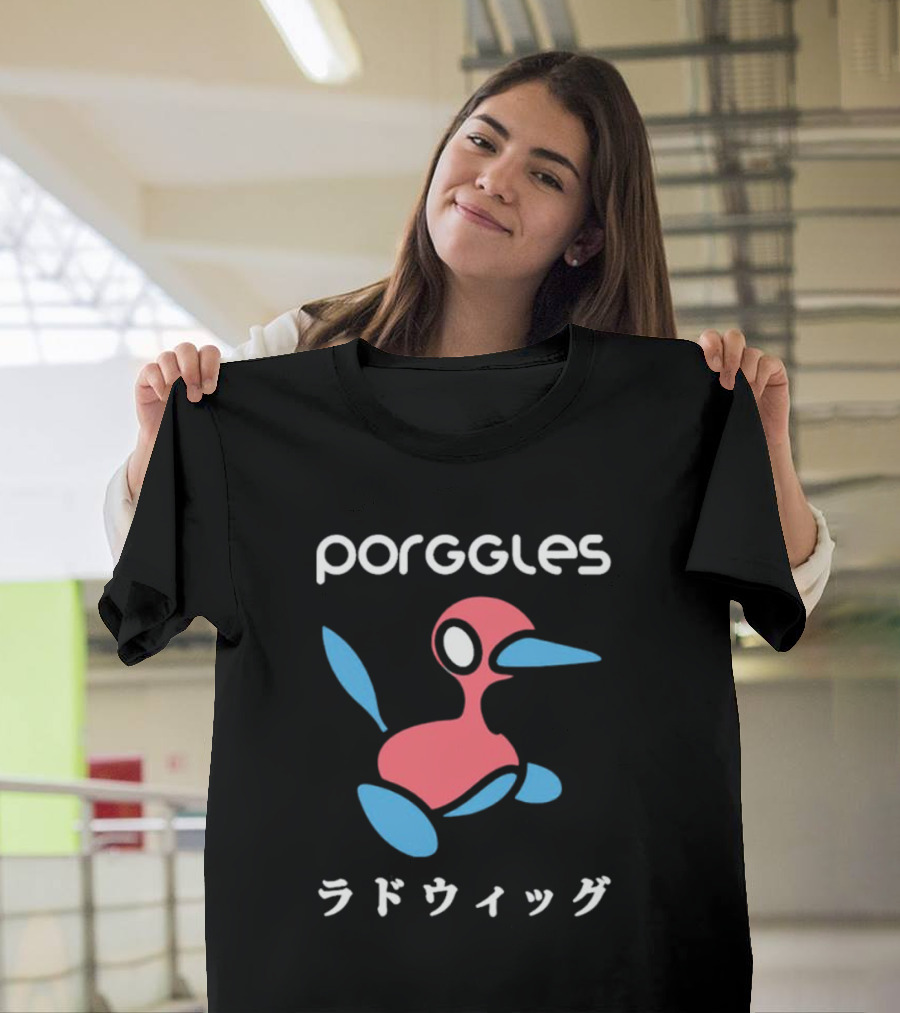 Porggles Ludwig Parody Pink Blue Bird T-Shirt