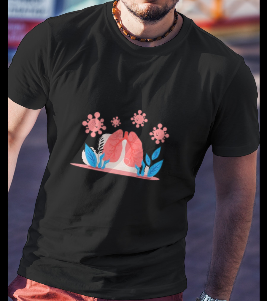 World Pneumonia Day Lungs And Germs Awareness T-Shirt