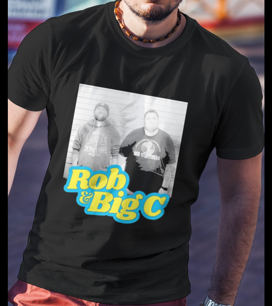Rob And Big C Bob Wrestlers Mugshot T-Shirt