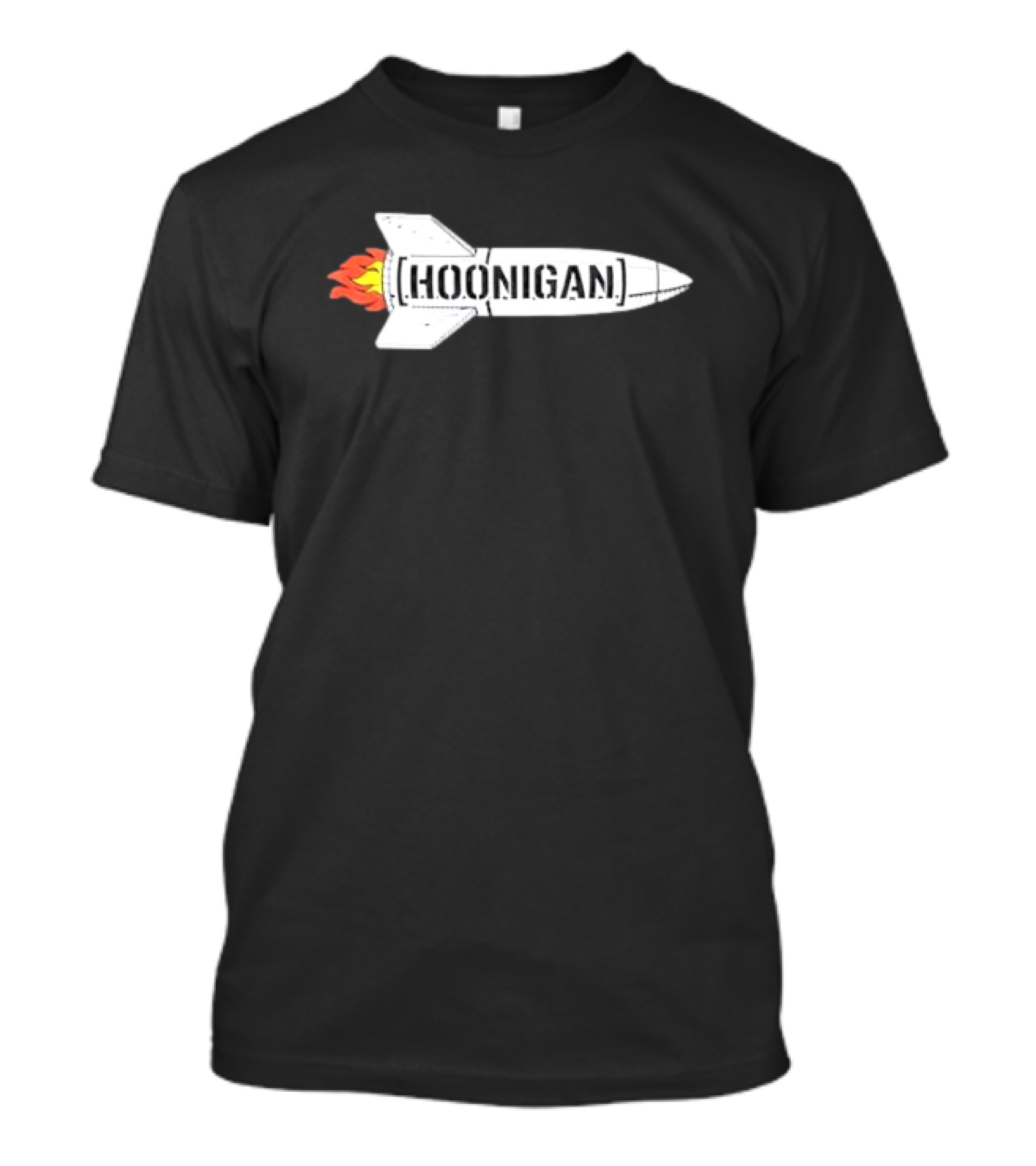 Hoonigan Rocket With Flames T-Shirt