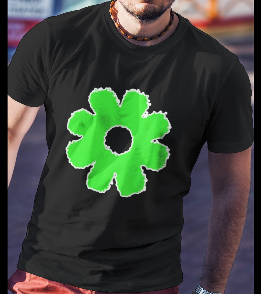 Scowl Neon Green Flower T-Shirt