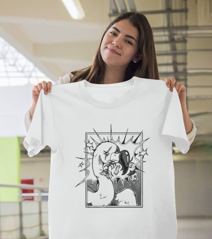 Ff Fishbone Flamingo Duck Battle Comic Sketch Explosion T-Shirt