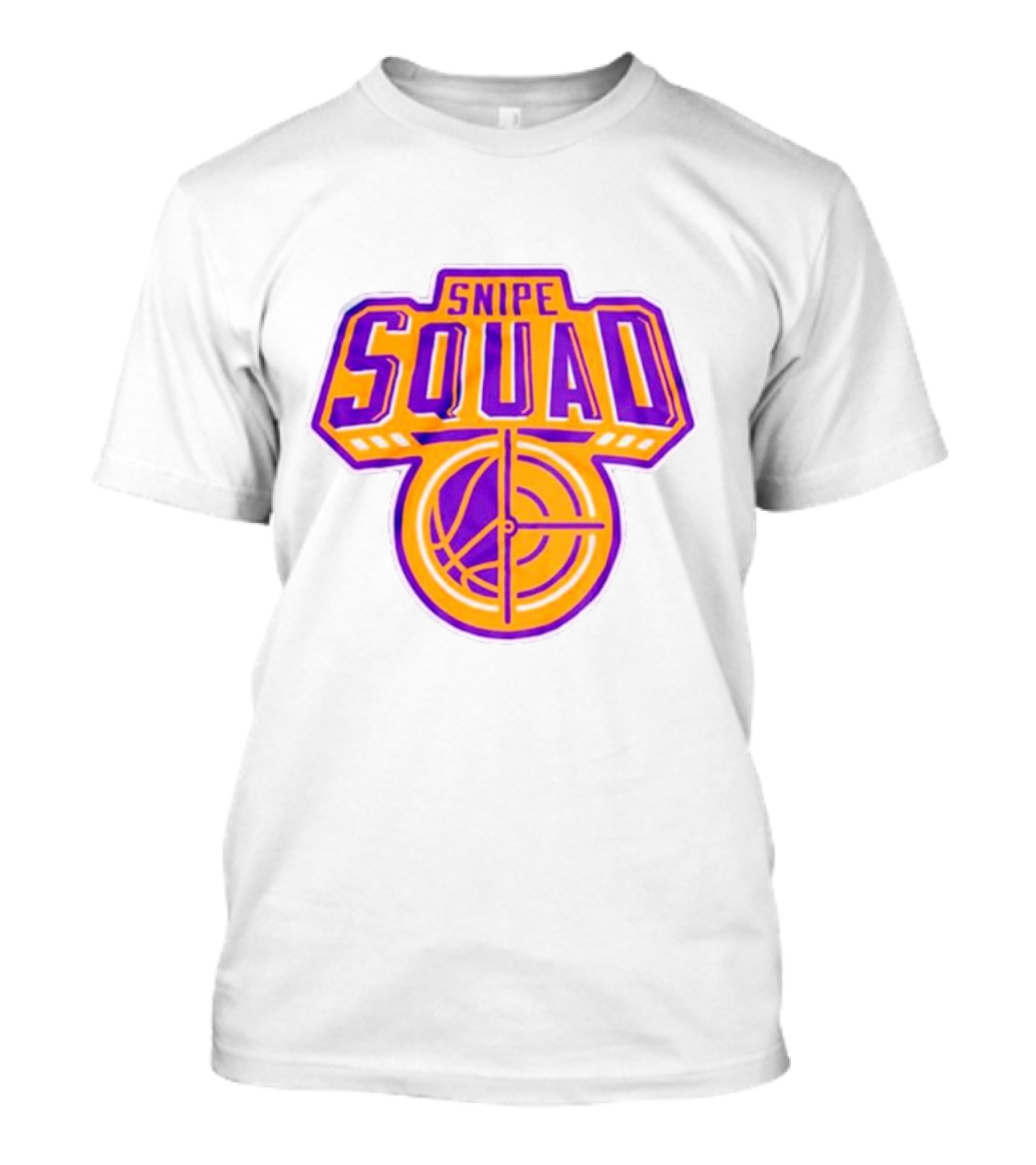 Snipe Squad Los Angeles Lakers Style Basketball Crosshair T-Shirt