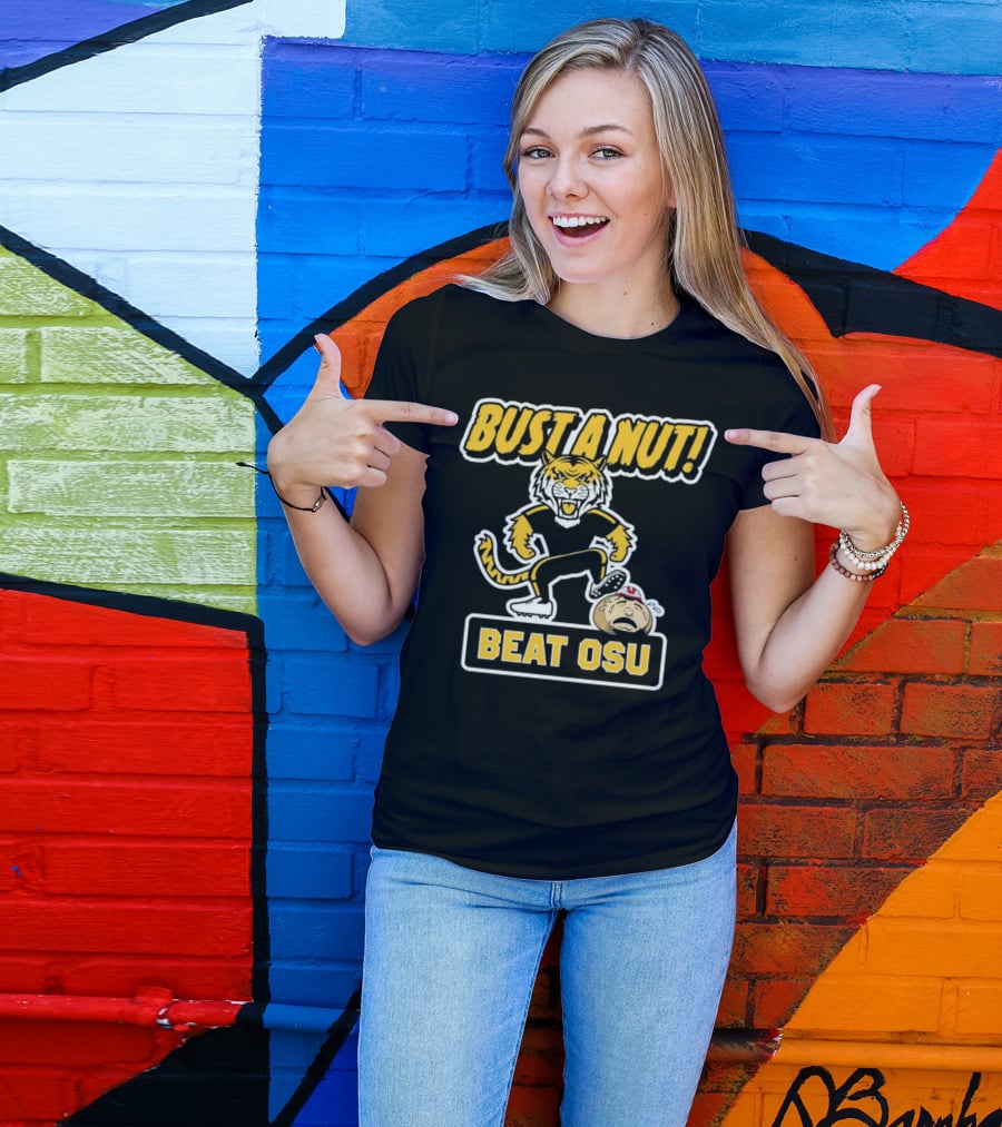 Bust A Nut Beat OSU Missouri Tigers Anti-Ohio State T-Shirt
