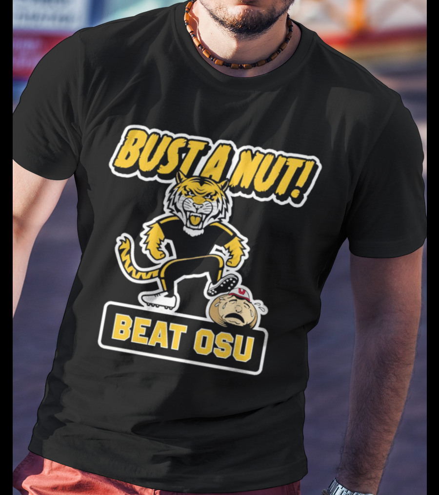 Bust A Nut Beat OSU Missouri Tigers Anti-Ohio State T-Shirt