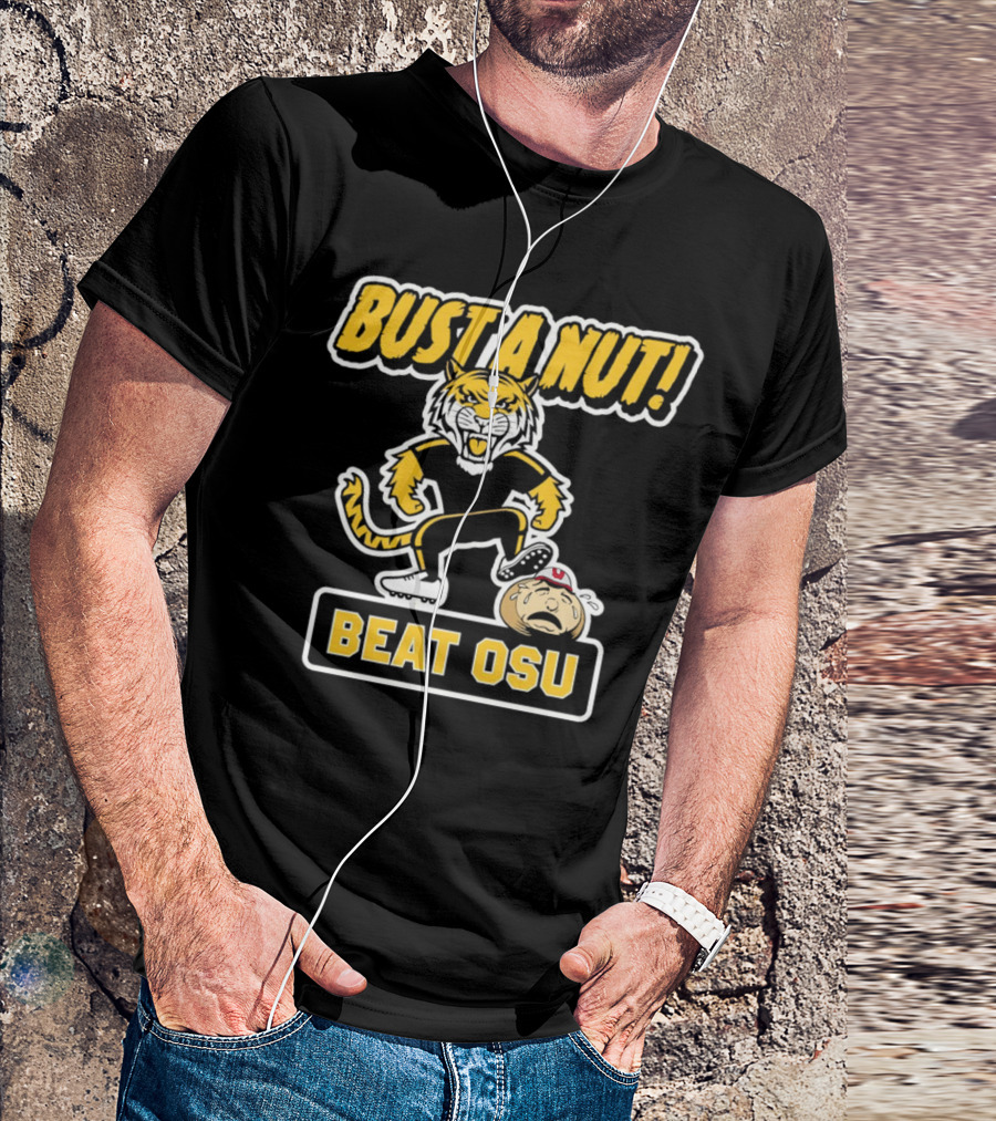 Bust A Nut Beat OSU Missouri Tigers Anti-Ohio State T-Shirt