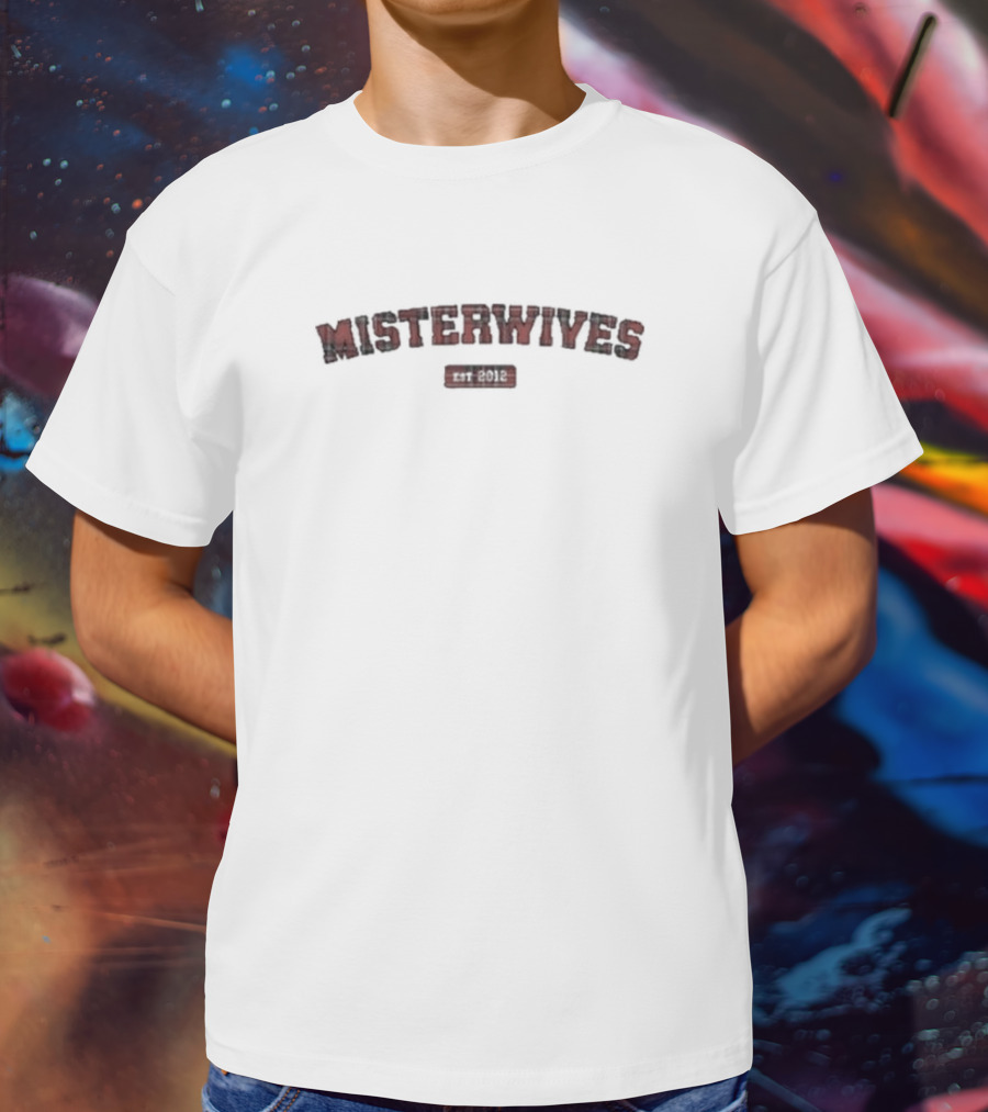 Misterwives Est 2012 Red Tartan Text T-Shirt