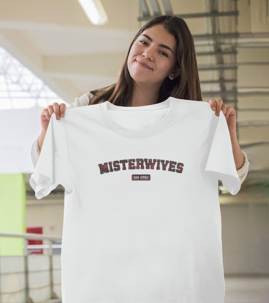Misterwives Est 2012 Red Tartan Text T-Shirt