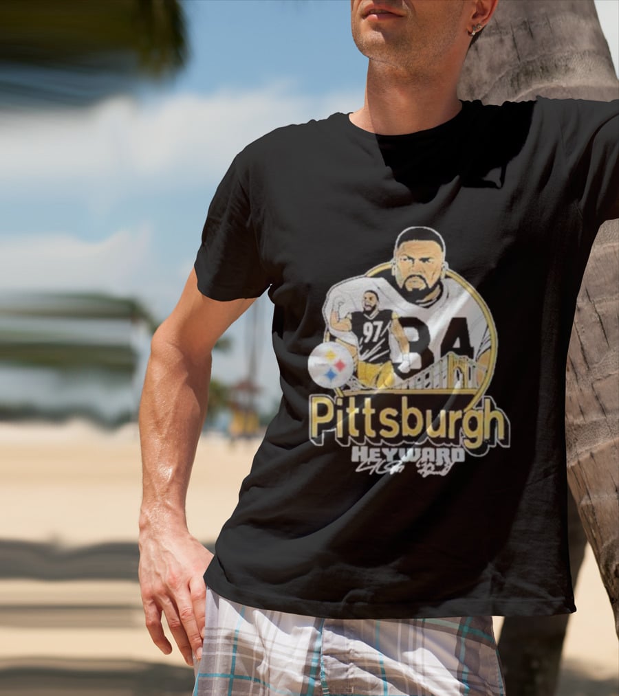 Pittsburgh Heyward 97 Football Steel City Bridge T-Shirt