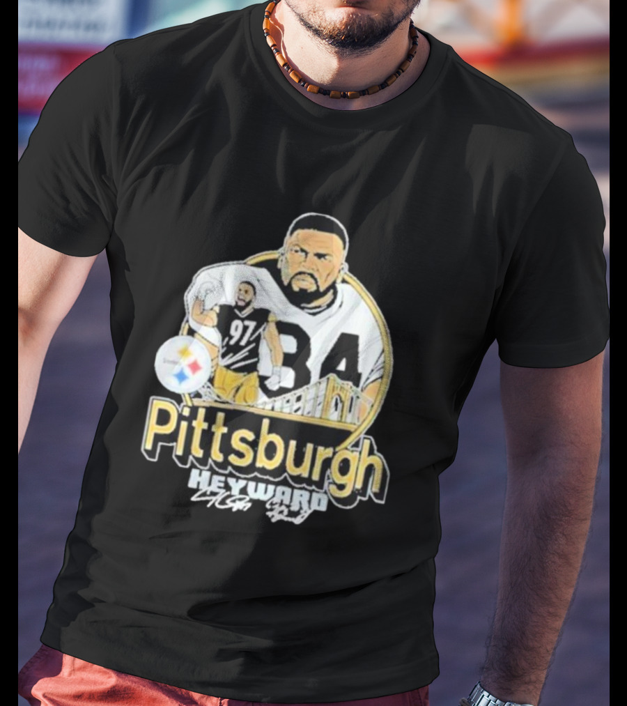 Pittsburgh Heyward 97 Football Steel City Bridge T-Shirt