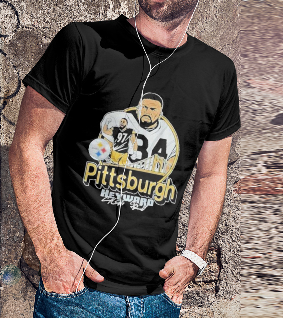 Pittsburgh Heyward 97 Football Steel City Bridge T-Shirt