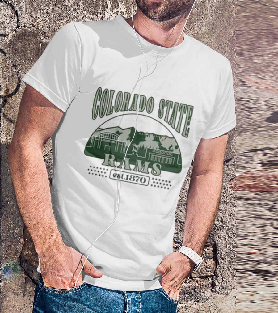 Colorado State Rams Est 1870 Campus Mountains T-Shirt