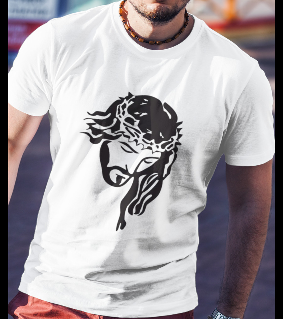 Jesus Christ Crown Of Thorns Christian T-Shirt