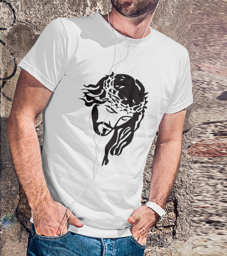 Jesus Christ Crown Of Thorns Christian T-Shirt