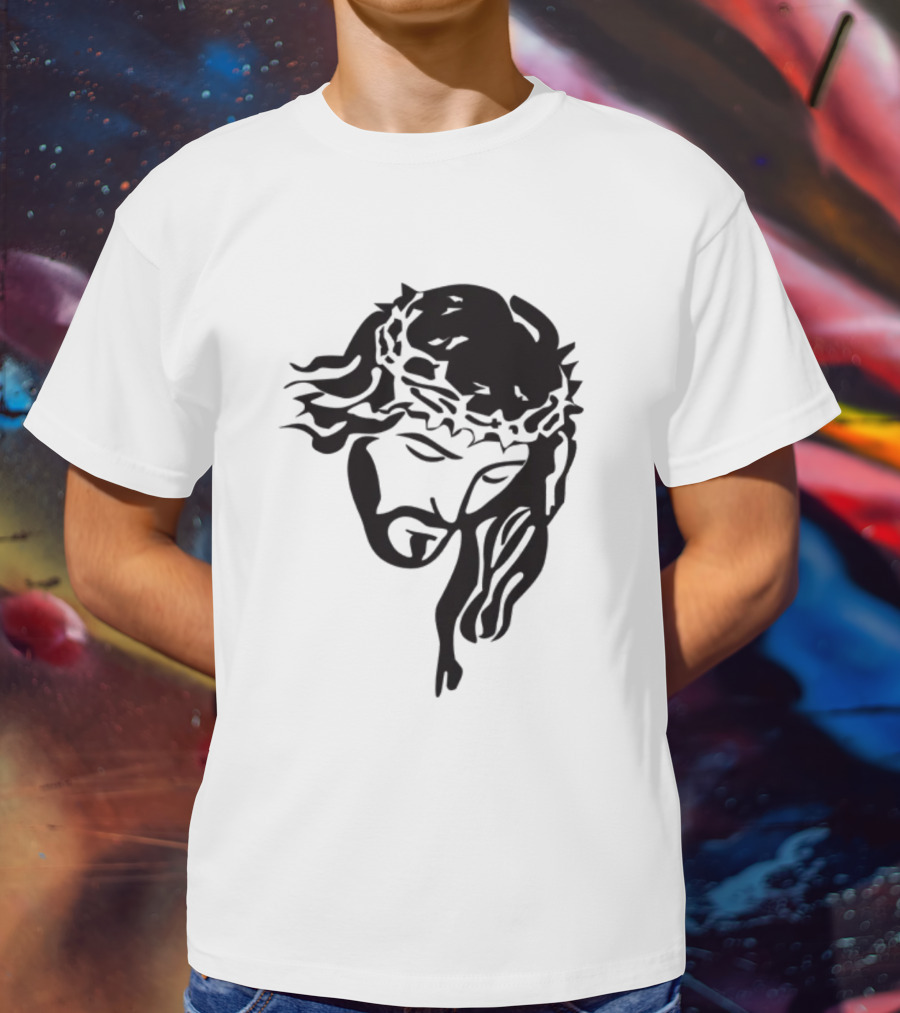 Jesus Christ Crown Of Thorns Christian T-Shirt