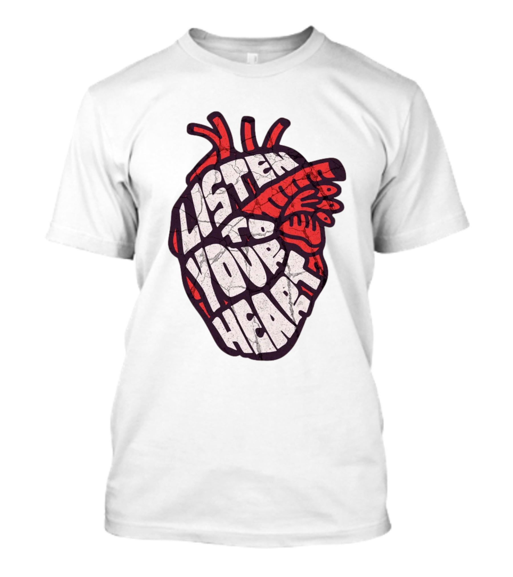 Listen To Your Heart Anatomical Heart T-Shirt