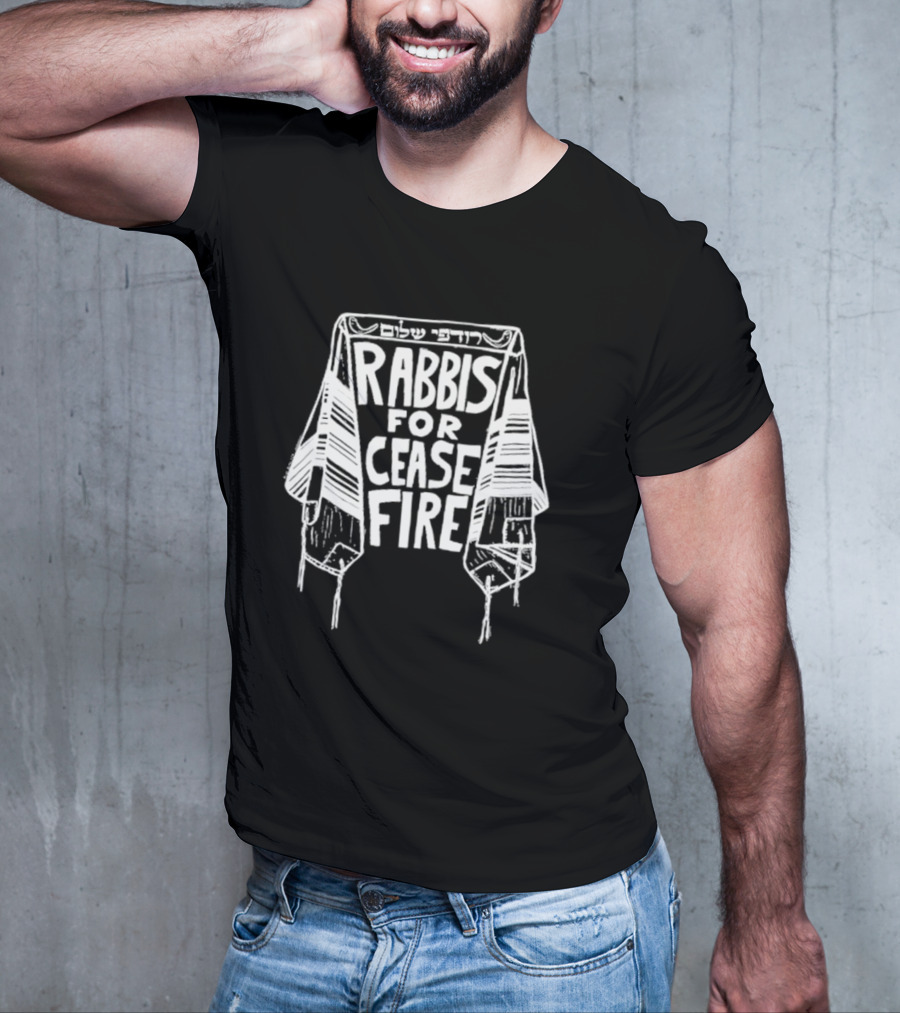 Rabbis For Cease Fire With Tallit Peace T-Shirt