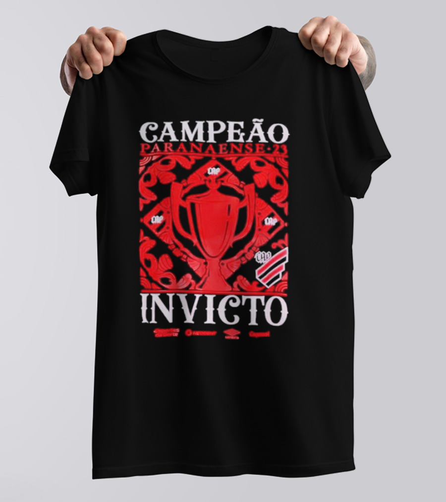 Campeão Paranaense 23 Invicto CAP Trophies And Emblems T-Shirt