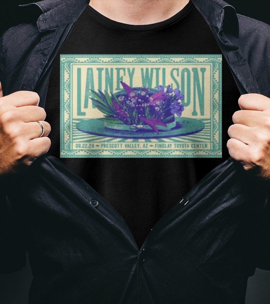 Lainey Wilson Prescott Valley AZ Findlay Toyota Center Aug 22 T-Shirt