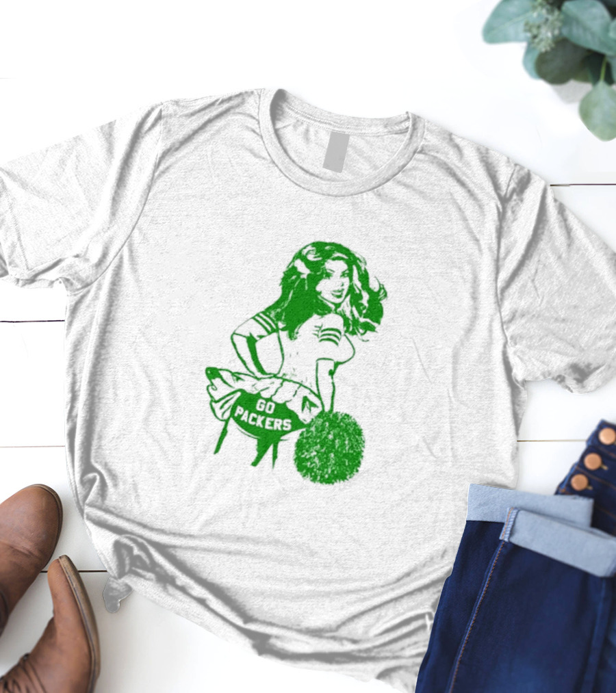 Green Bay Packers Cheerleader Go Packers Enthusiast T-Shirt