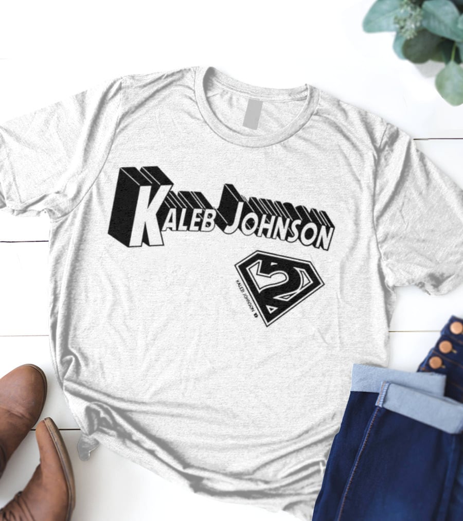 Kaleb Johnson Superhero Logo 2 Typography T-Shirt