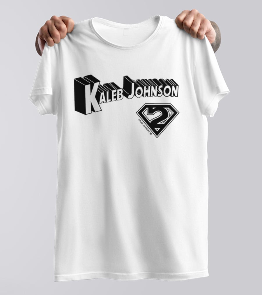 Kaleb Johnson Superhero Logo 2 Typography T-Shirt