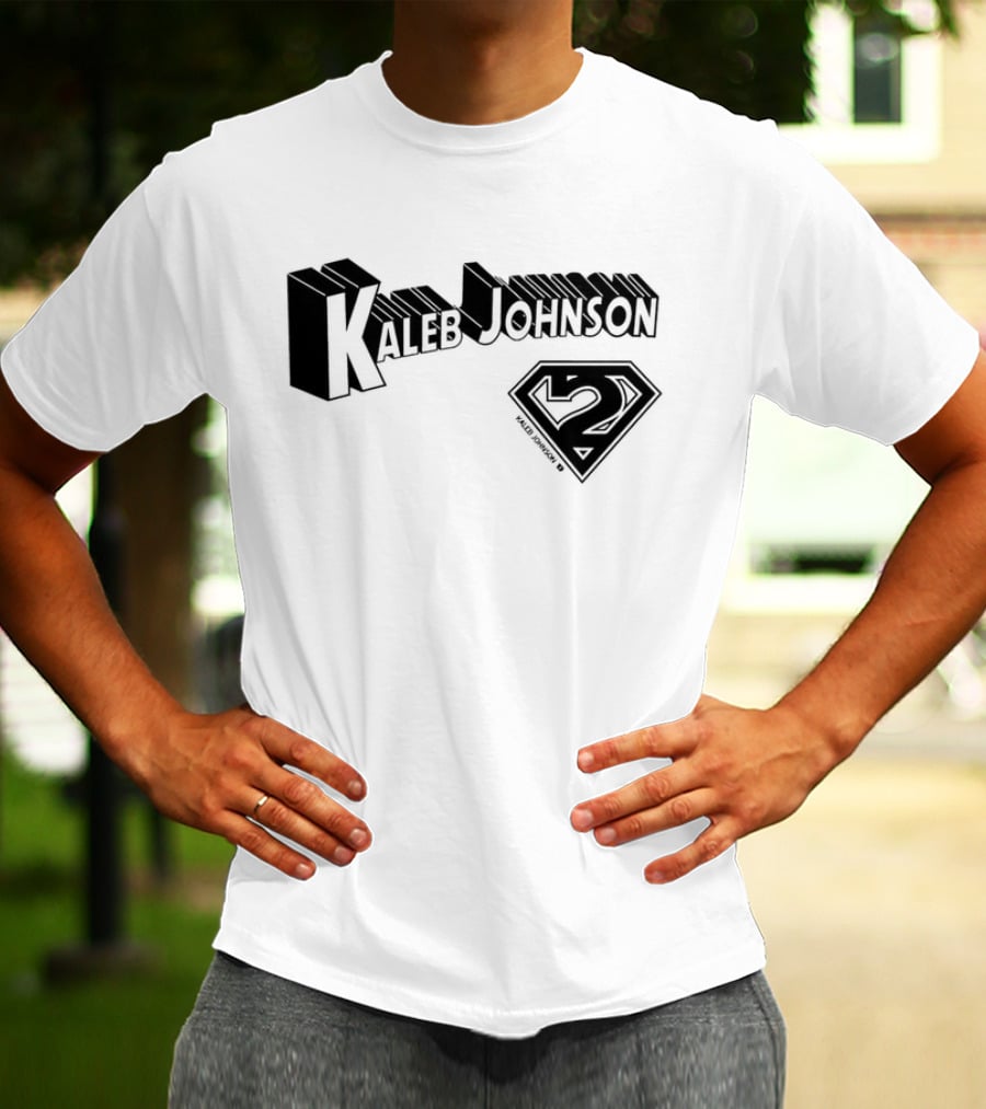 Kaleb Johnson Superhero Logo 2 Typography T-Shirt