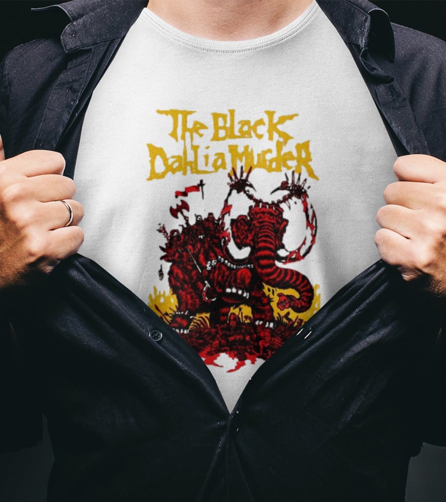 The Black Dahlia Murder Red Mammoth Battle Scene T-Shirt