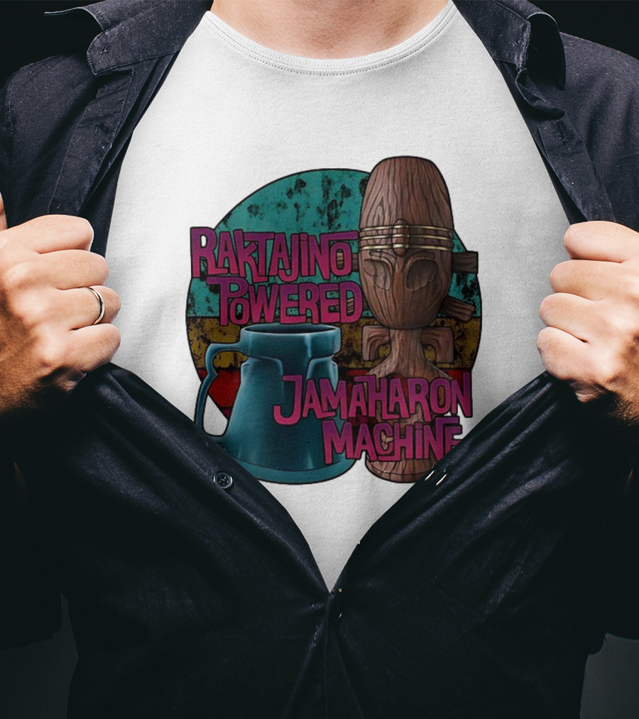 Raktajino Powered Jamaharon Machine T-Shirt