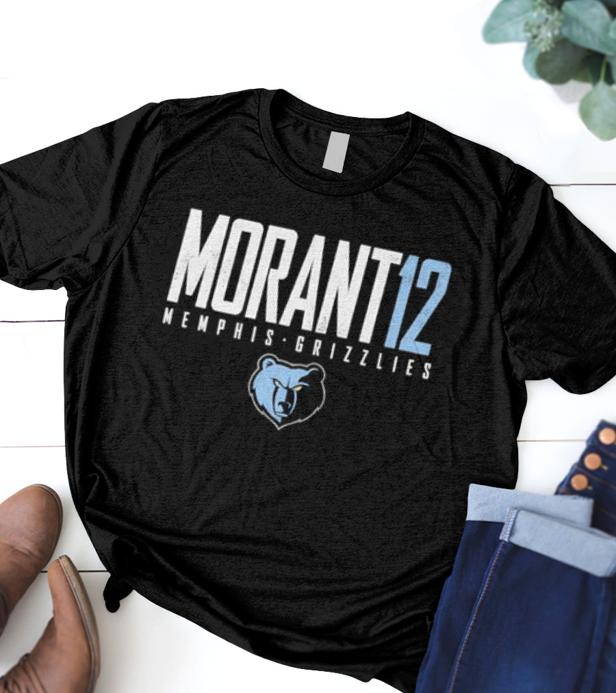 Morant 12 Memphis Grizzlies Bear T-Shirt