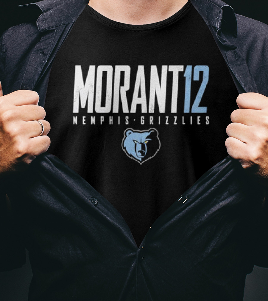 Morant 12 Memphis Grizzlies Bear T-Shirt