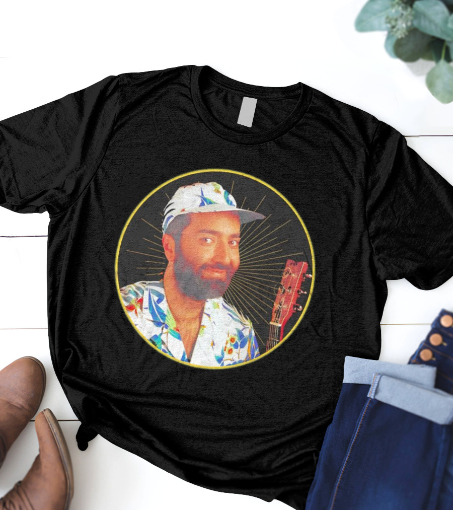Raffi Is Gold Classic Music Icon With Colorful Shirt And Guitar T-Shirt