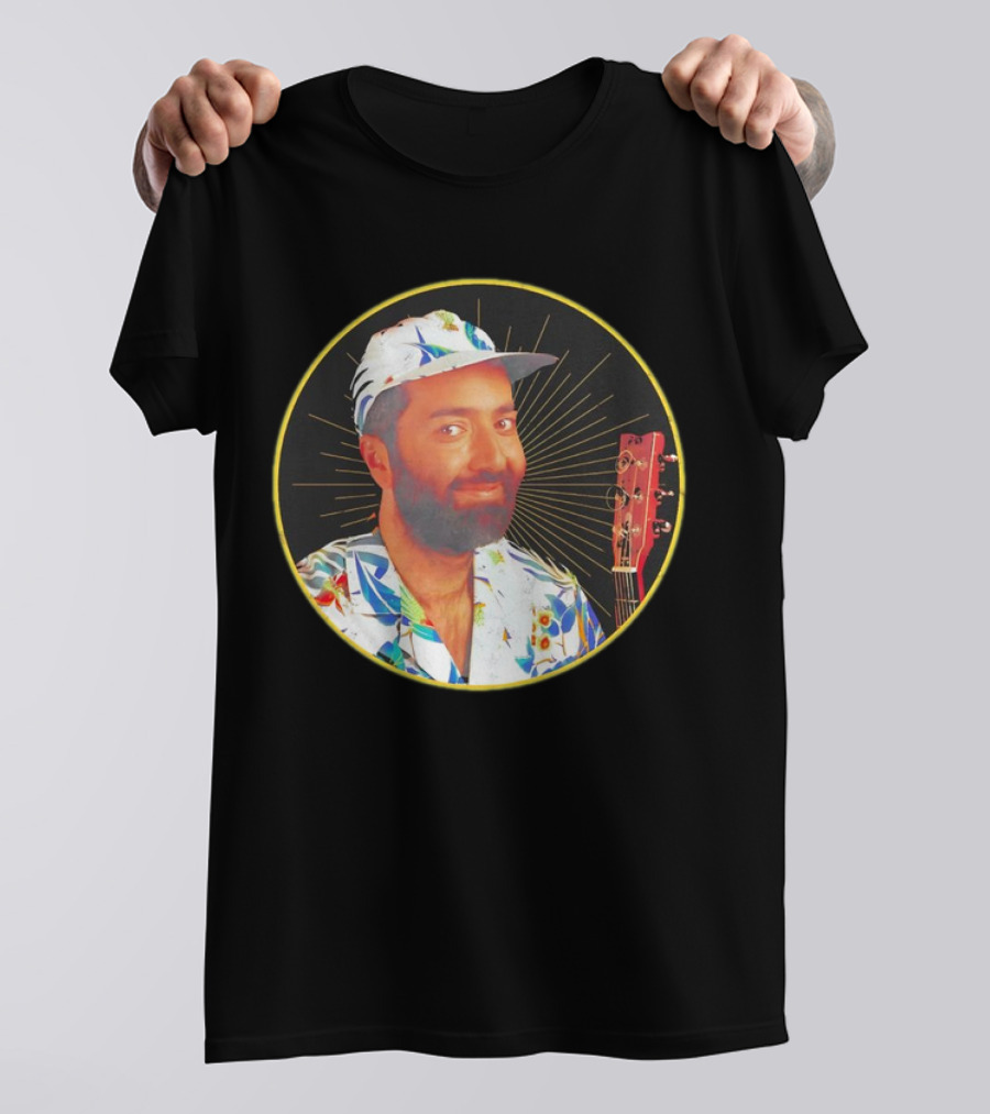 Raffi Is Gold Classic Music Icon With Colorful Shirt And Guitar T-Shirt