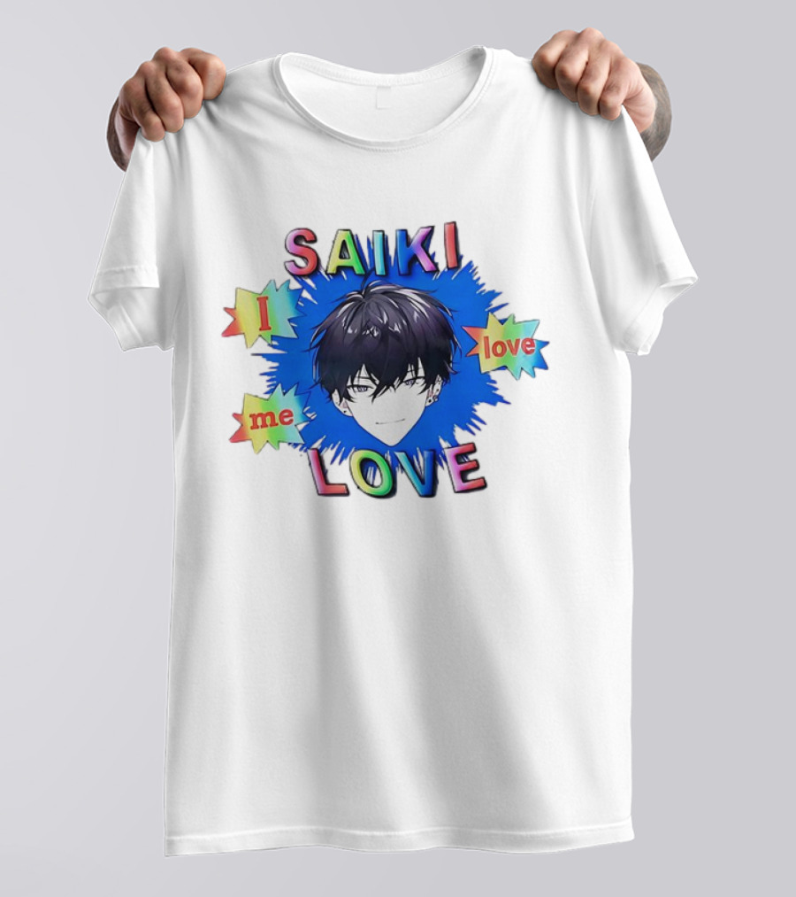 Saiki I Love Me Love Colorful Anime T-Shirt