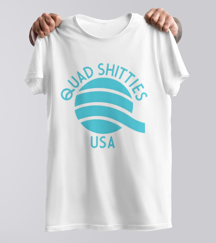 Quad Shitties USA Wavy T-Shirt