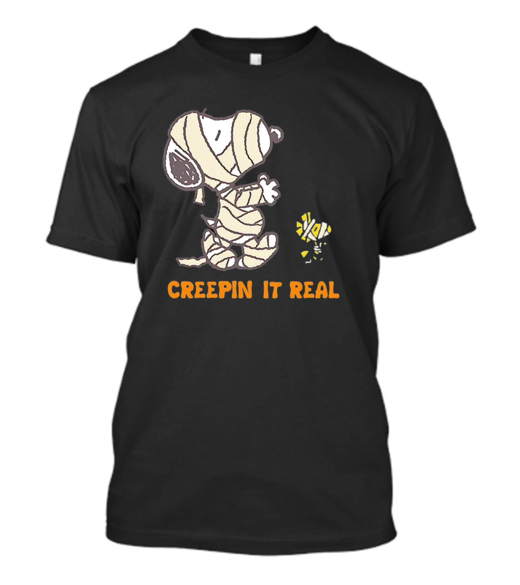 Peanuts Snoopy And Woodstock Mummy Creepin’ It Real T-Shirt