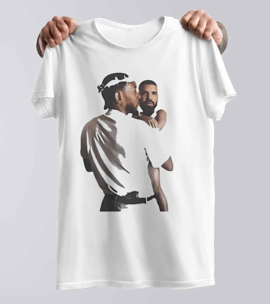 Kendrick Lamar Carrying Drake Rapper Stars Funny Image T-Shirt
