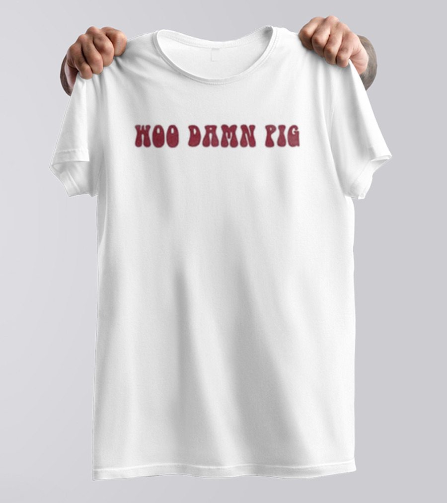 Woo Damn Pig Razorback Cheer T-Shirt