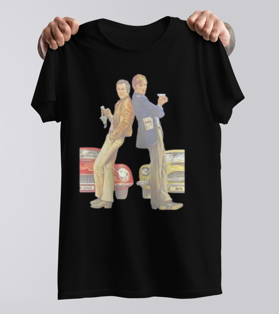 Retro The Persuaders Vintage TV Series Classic Cool Style With Cars T-Shirt