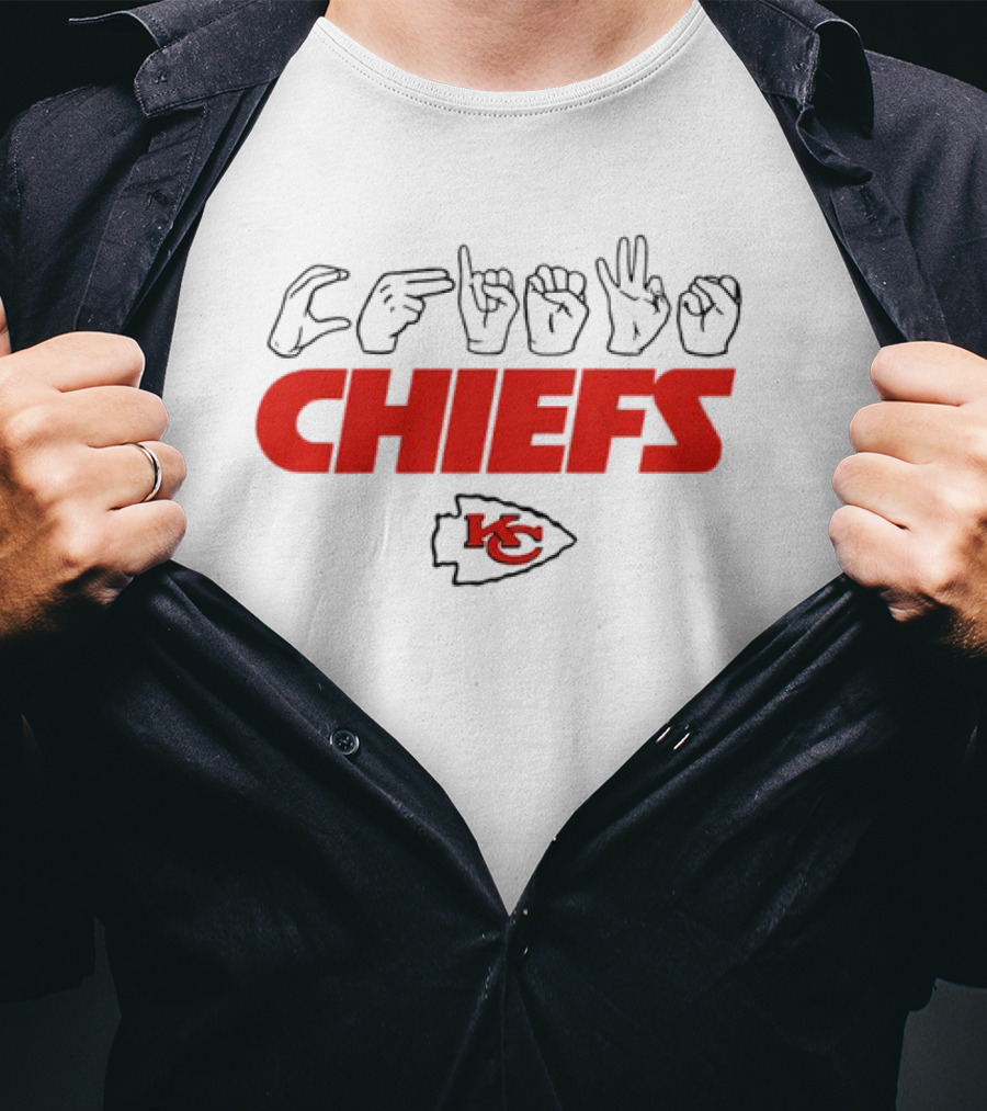Chiefs Love Sign KC Arrowhead Football Chiefs T-Shirt