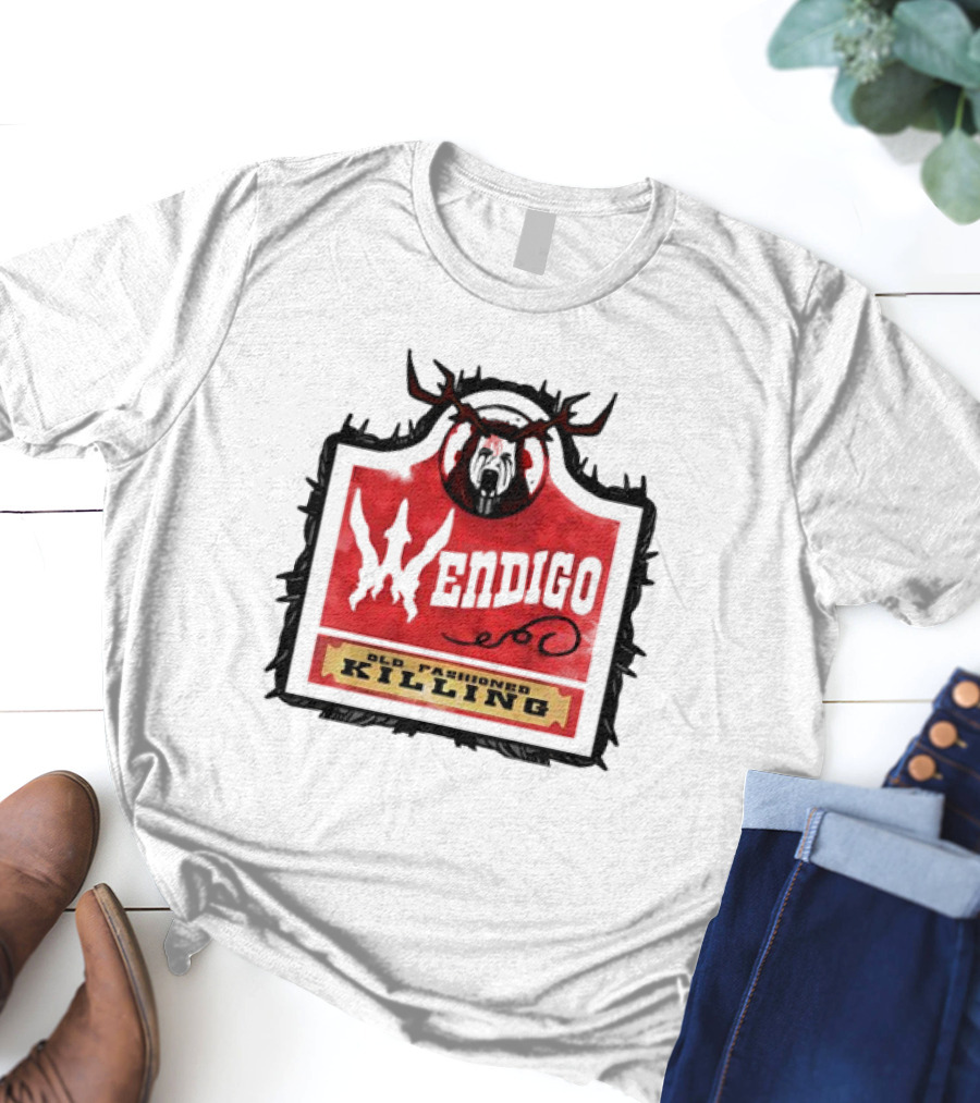 Mongrel Tees Wendigo Old Fashioned Killing Retro T-Shirt