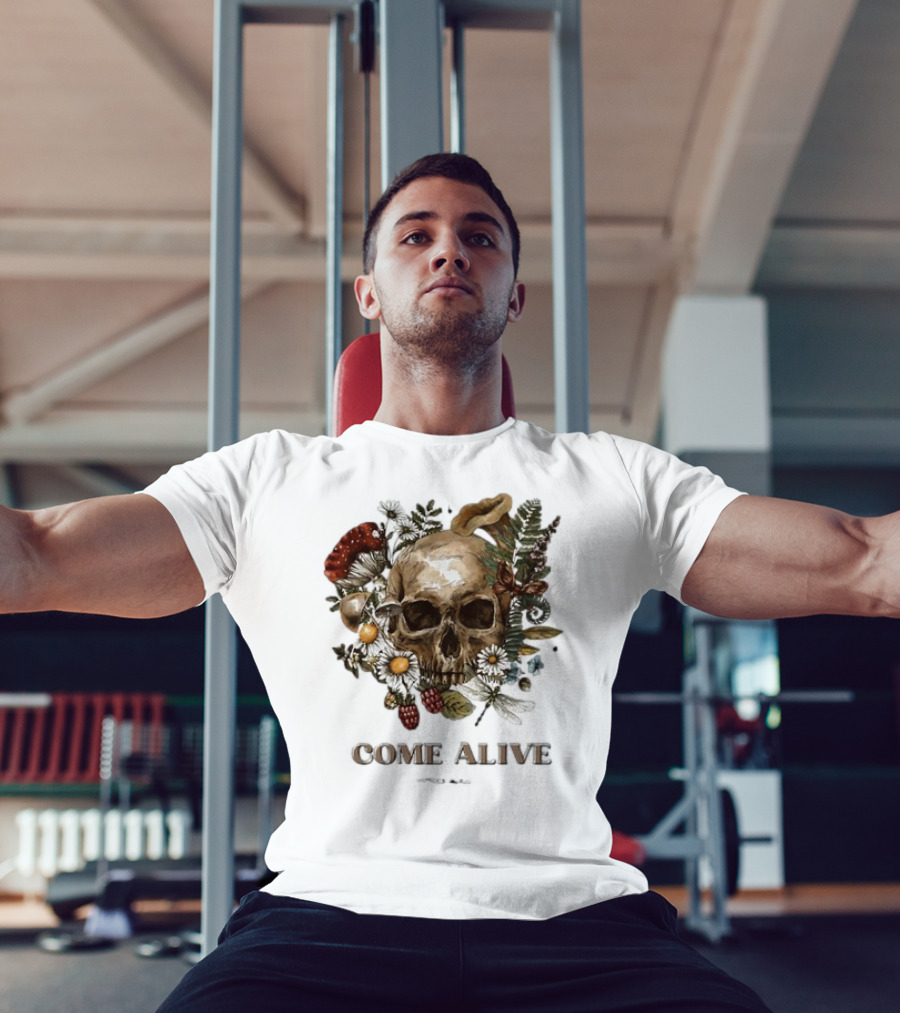 Come Alive Skull Ezekiel 37 Vintage Floral Elements T-Shirt