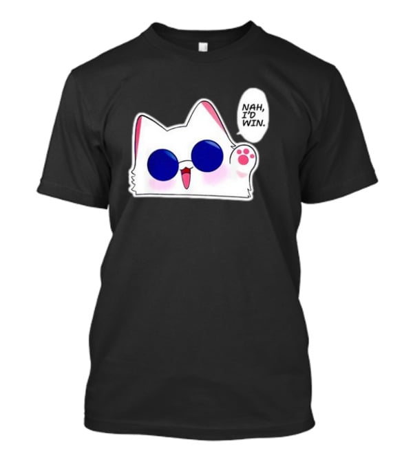 Cute Funny Cat Anime Meme Nah I'd Win Gojo Cat T-Shirt