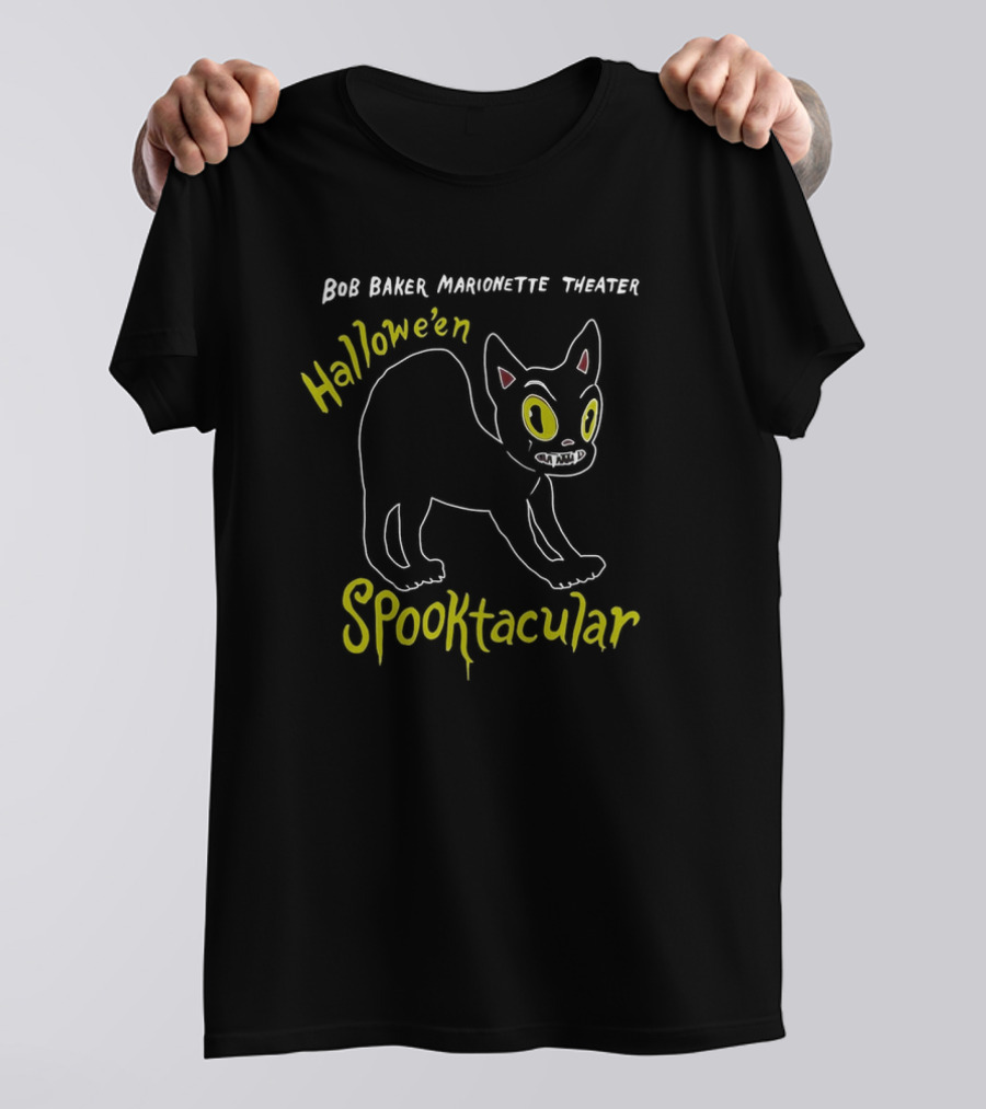 Bob Baker Marionette Theater Hallowe’en Spooktacular Black Cat T-Shirt