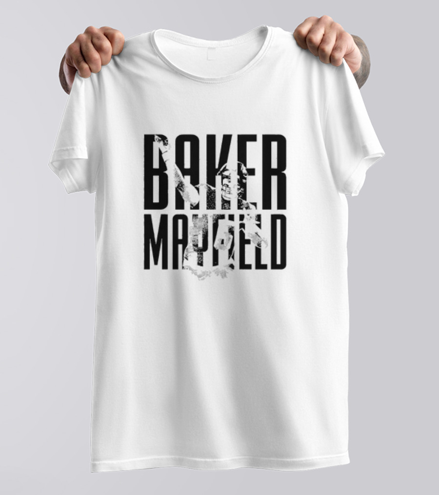 Baker Mayfield Tampa Bay Football Overlay Text T-Shirt