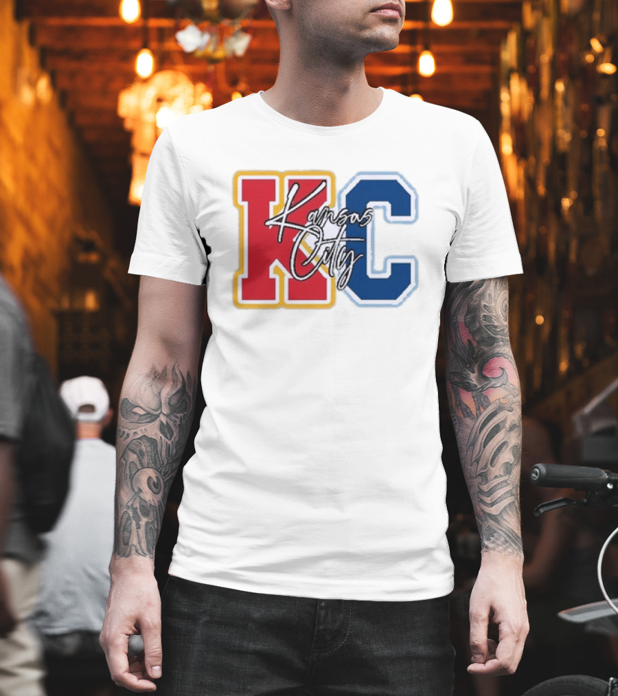 Kansas City Chiefs Royals Red Blue KC Kansas City T-Shirt