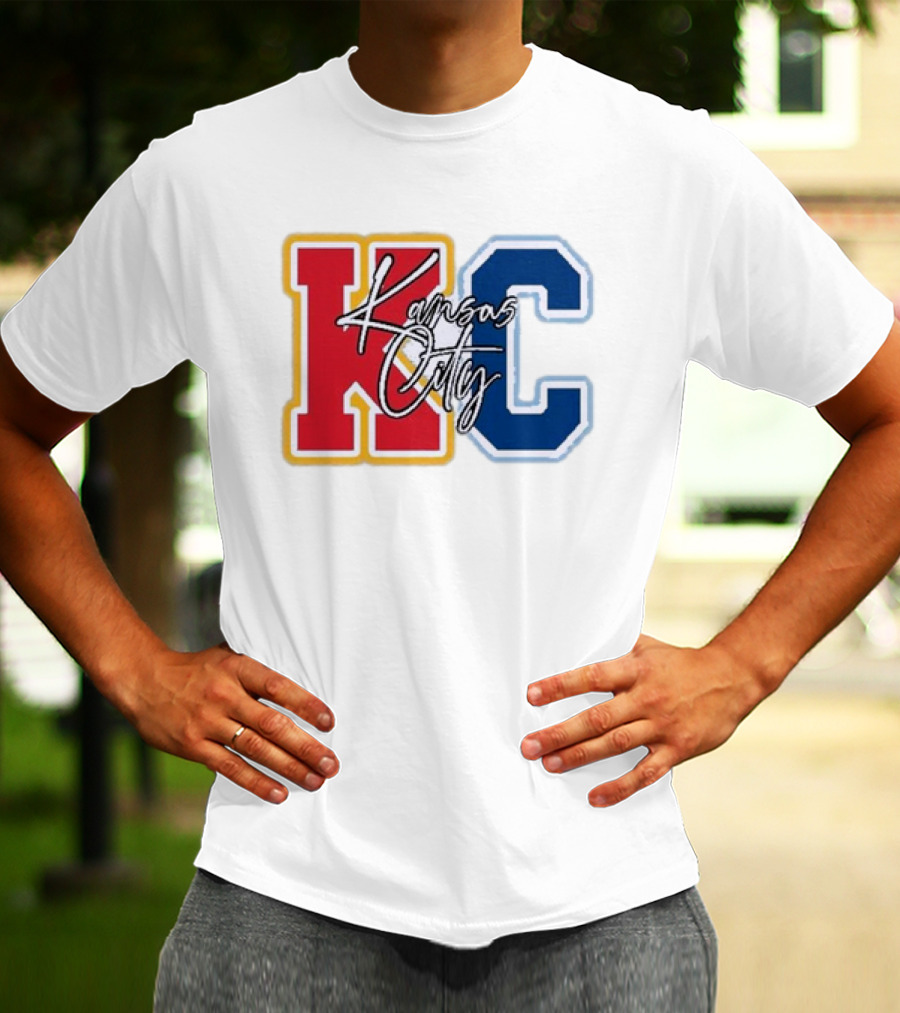 Kansas City Chiefs Royals Red Blue KC Kansas City T-Shirt