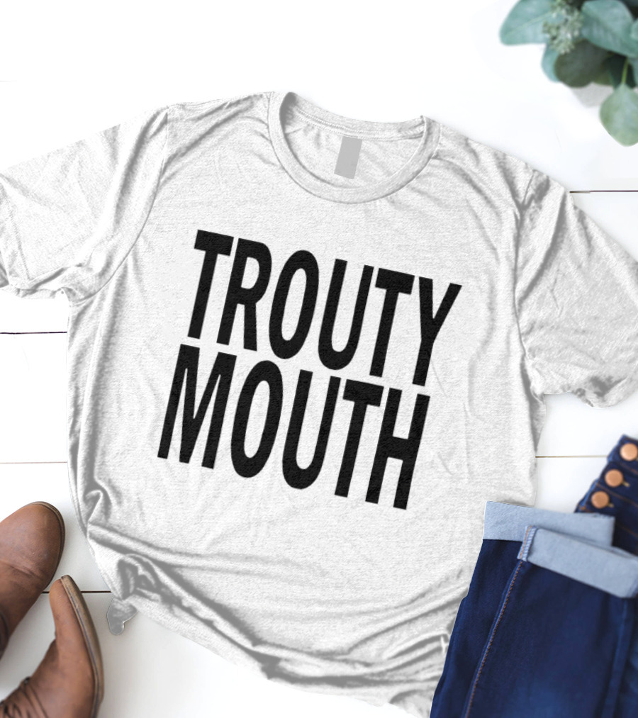 Sam Evans Glee Trouty Mouth Fan Favorite Phrase T-Shirt